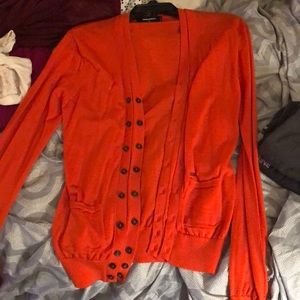 Orange cardigan